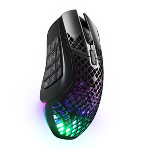 SteelSeries Aerox 9 Wireless, RGB, USB-A/WL/BT, შავი
