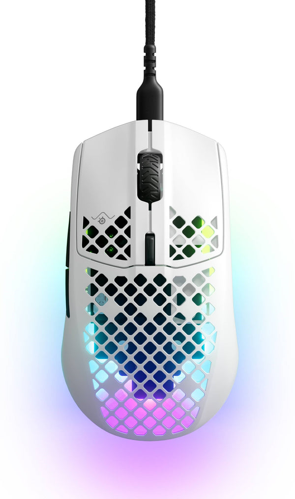 SteelSeries Aerox 3 RGB USB, თეთრი (Snow)