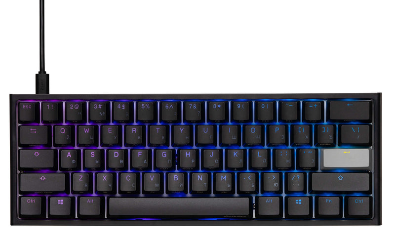 Ducky One 2 Mini Cherry Speed Silver RGB LED UA/RU Black-White