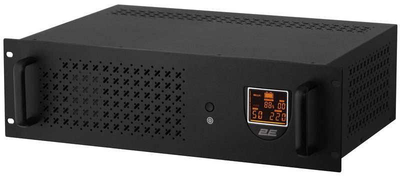 2E RE2000, 2000VA/1200W, RM 3U, LCD, USB, 3xSchuko