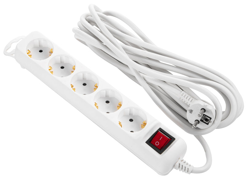 Power strip 2E 5XSchuko switch