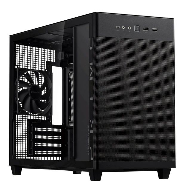 ASUS Prime AP201 TG – Mini Tower | mATX/Mini-ITX | TG | 1×120mm Rear