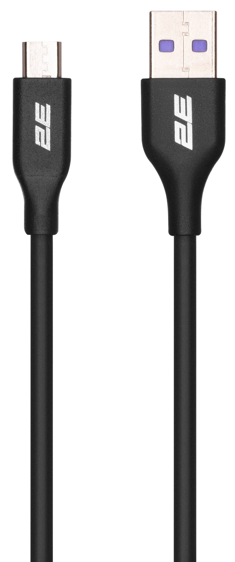 2E Cable USB-A - microUSB Glow 1m Black