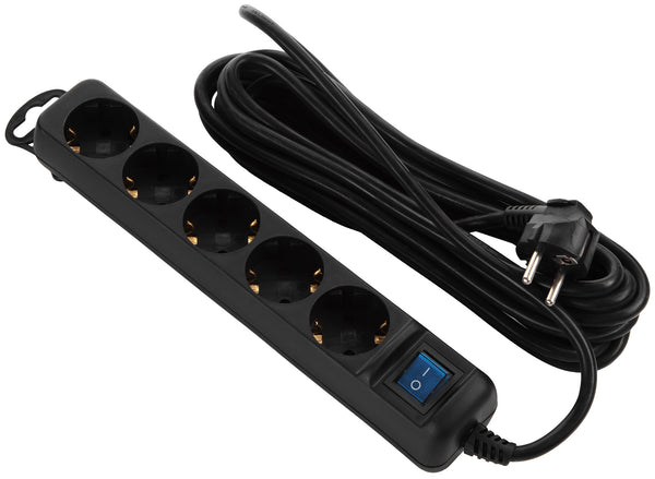 2E power strip 5XSchuko switch