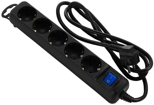 2E power strip 5XSchuko switch