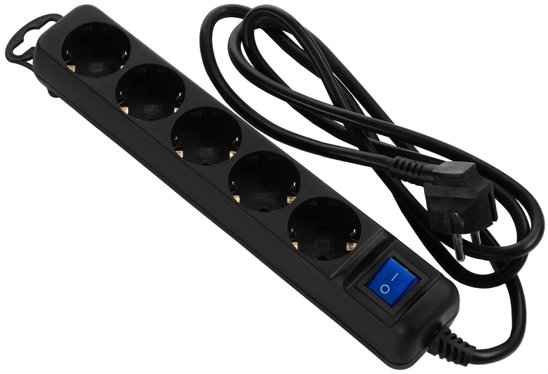 2E power strip 5XSchuko switch