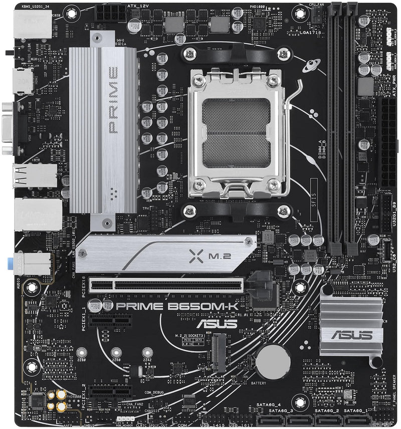 ASUS PRIME B650M-K sAM5 B650 2xDDR5 M.2 HDMI D-Sub mATX