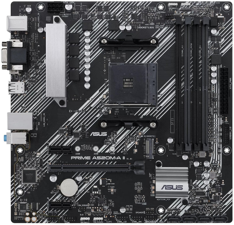 ASUS Motherboard PRIME A520M-A II/CSM sAM4 A520 4xDDR4 HDMI D-Sub DP