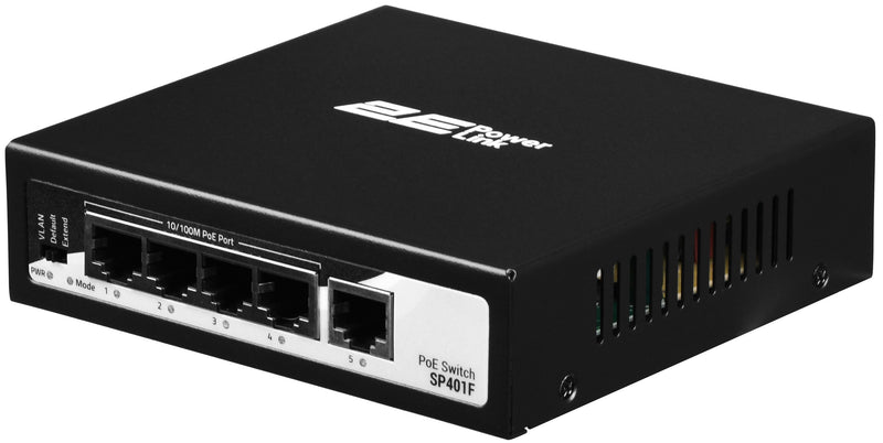 2E PowerLink Switch SP401F 5xFE (4xPoE
