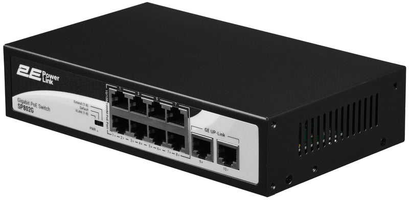 2E PowerLink Switch SP802G 10xGE (8xPoE