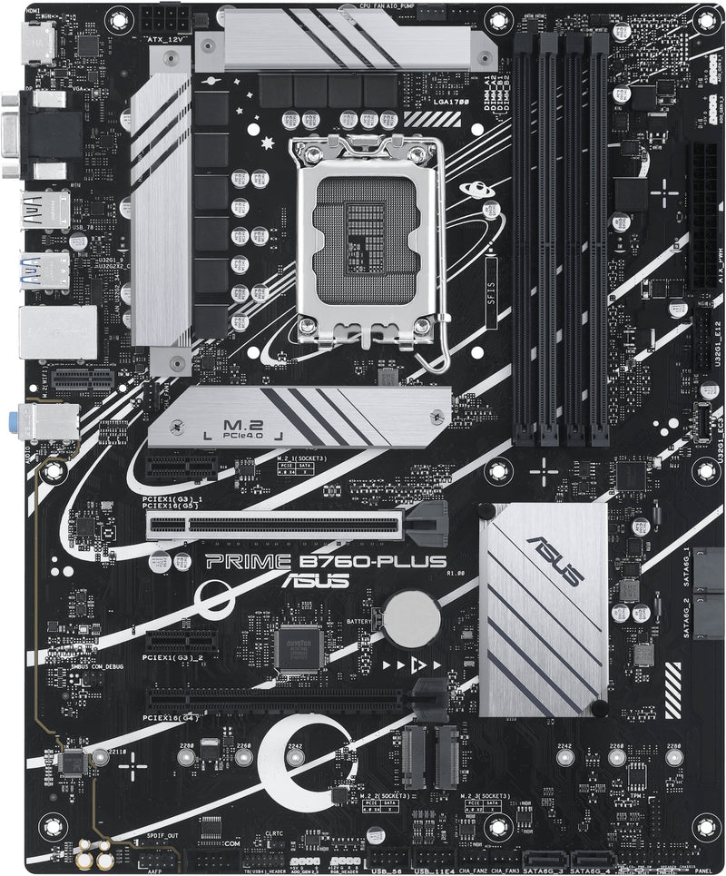 ASUS Motherboard PRIME B760-PLUS s1700 B760 4xDDR5 M.2 HDMI D-Sub DP