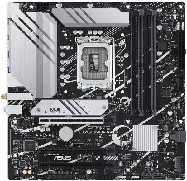 ASUS PRIME B760M-A WIFI D4 s1700 B760 4xDDR4 M.2 HDMI DP Wi-Fi BT mATX