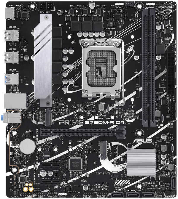 ASUS PRIME B760M-R D4 s1700 B760 2xDDR4 M.2 HDMI mATX