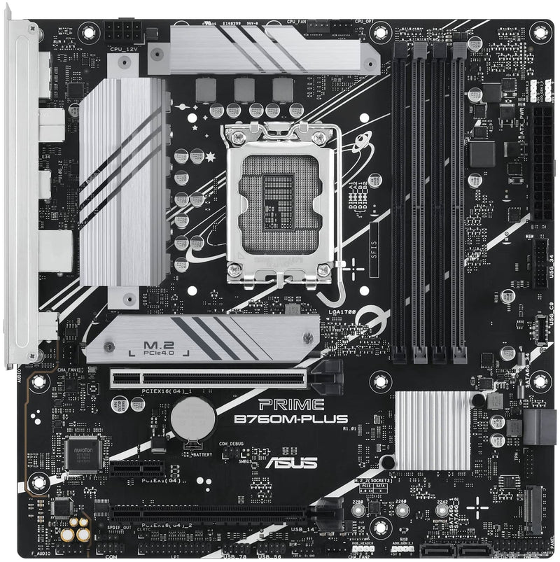 ASUS Motherboard PRIME B760M-PLUS s1700 B760 4xDDR5 M.2 HDMI DP mATX