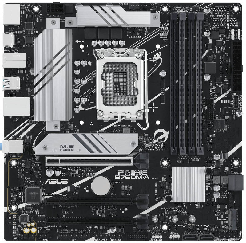 ASUS Motherboard PRIME B760M-A-CSM s1700 B760 4xDDR5 M.2 HDMI DP mATX