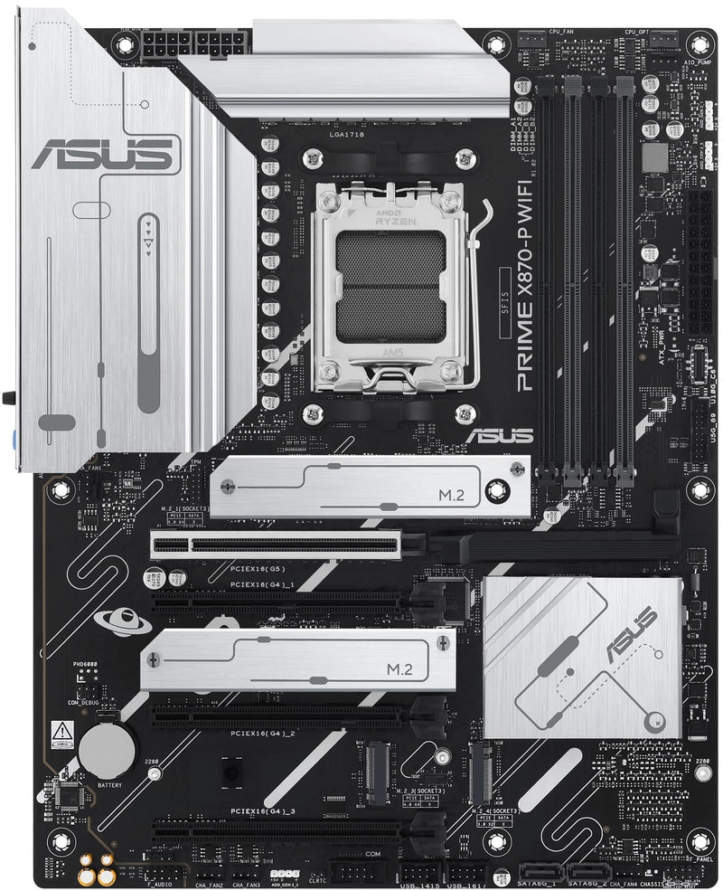 ASUS Motherboard PRIME X870-P WIFI sAM5 X870 4xDDR5 M.2 HDMI WiFi BT