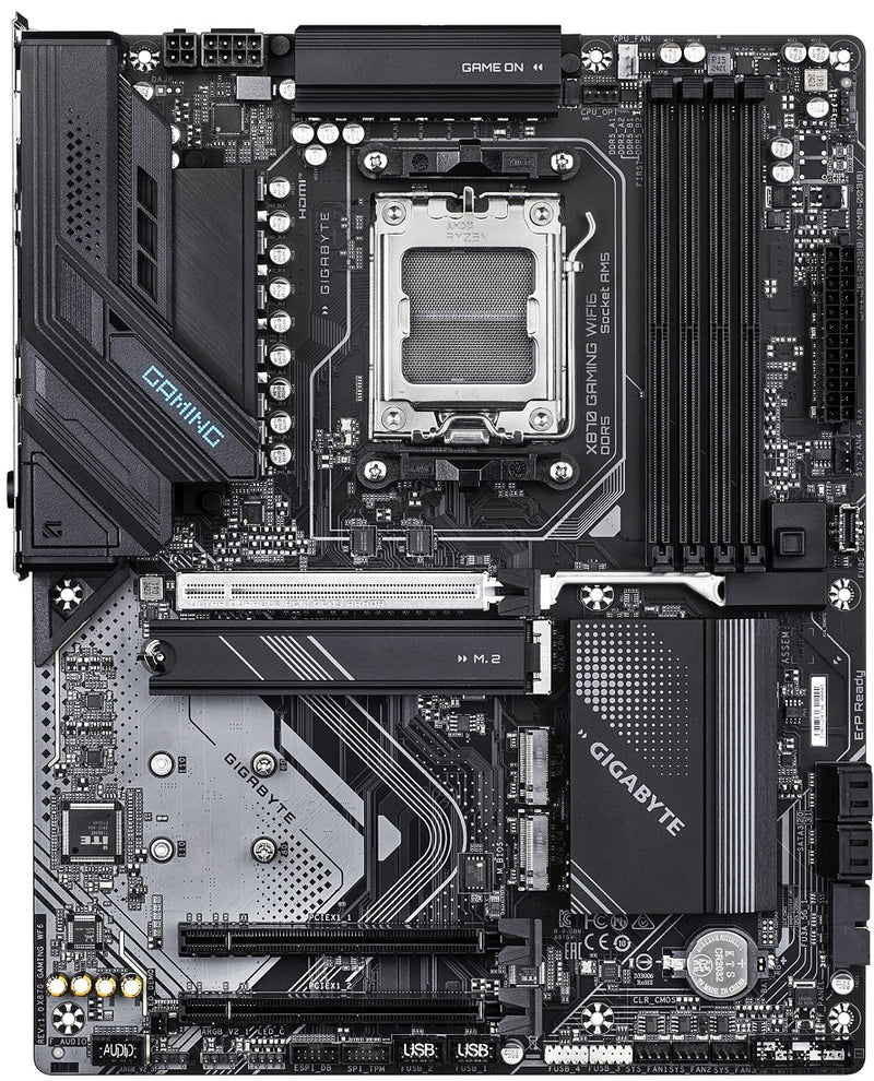 GIGABYTE Motherboard X870 GAMING WF6 sAM5 X870 sAM5 X870 4xDDR5 M.2