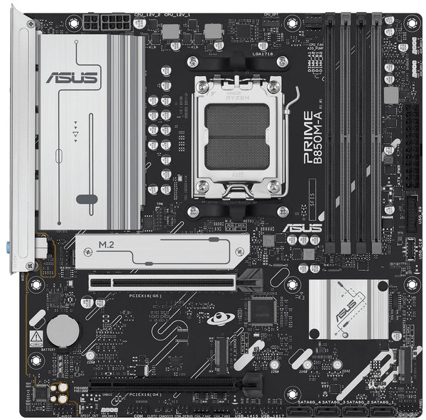 ASUS Motherboard PRIME B850M-A-CSM sAM5 B850 4xDDR5 M.2 HDMI DP mATX