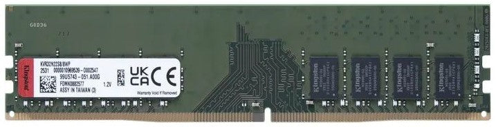 Kingston 8GB 3200MHz DDR4 DIMM CL22 1Rx8 1G x 8-bit