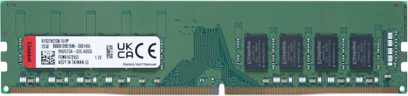 Kingston 16GB 3200MHz DDR4 DIMM CL22 2Rx8 2G x 64-Bit