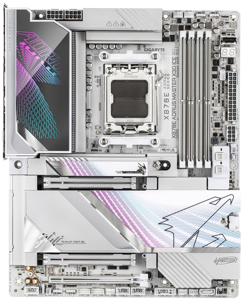 GIGABYTE Motherboard X870E A MASTER X3D ICE sAM5 X870 4xDDR5 M.2