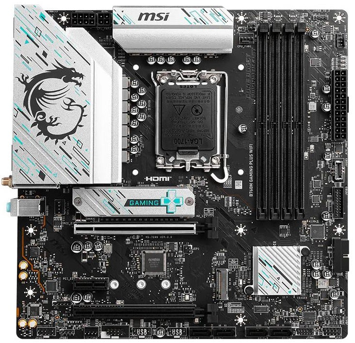 MSI Motherboard B760M GAMING PLUS WIFI s1700 B760 4xDDR5 HDMI DP WiFi