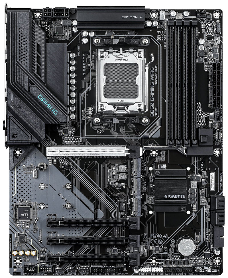 GIGABYTE Motherboard B850 GAMING WF6 sAM5 B850 4xDDR5 M.2 Wi-Fi BT