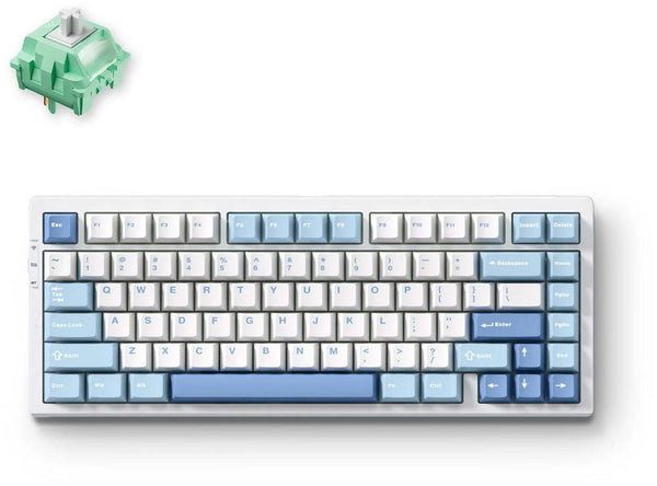 MCHOSE G75 Pro, Cabbage Tofu V2, USB-A/WL/BT, RGB, ლურჯი