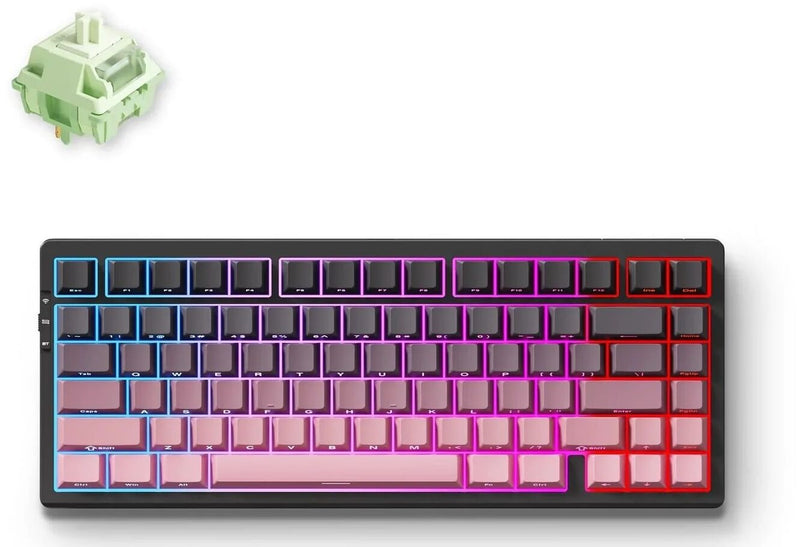 MCHOSE G75 Pro, Matcha Latte, USB-A/WL/BT, RGB, Arctic Snow