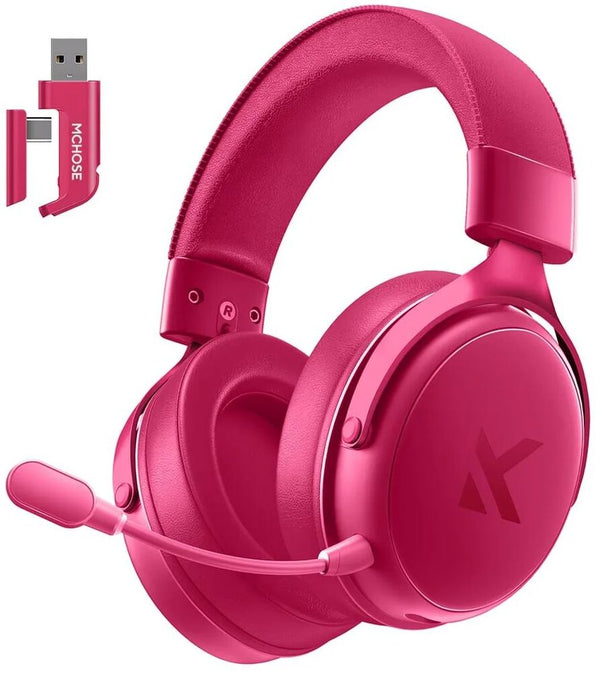 MCHOSE V9 Pro, USB-A/WL/BT, Rose Red