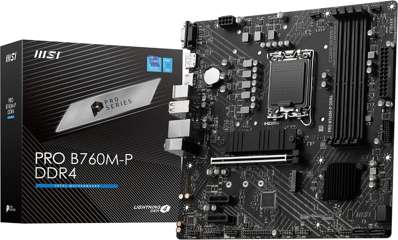 MSI PRO B760M-P DDR4, LGA1700, mATX