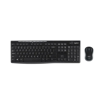 Logitech MK270 უსადენო კლავიატურა-მაუსი, შავი