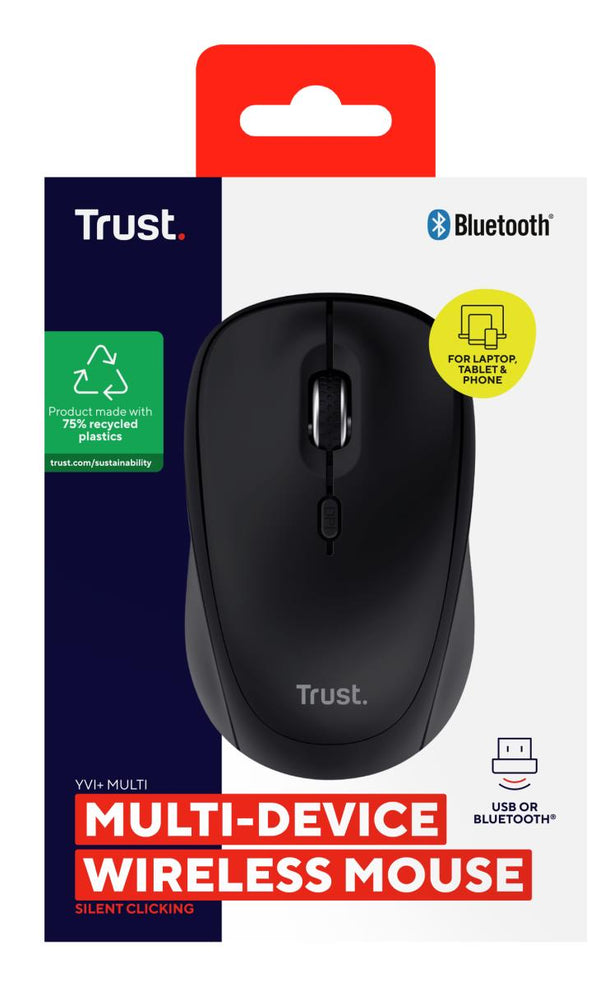 Trust Yvi+ Multi-Device უსადენო, შავი