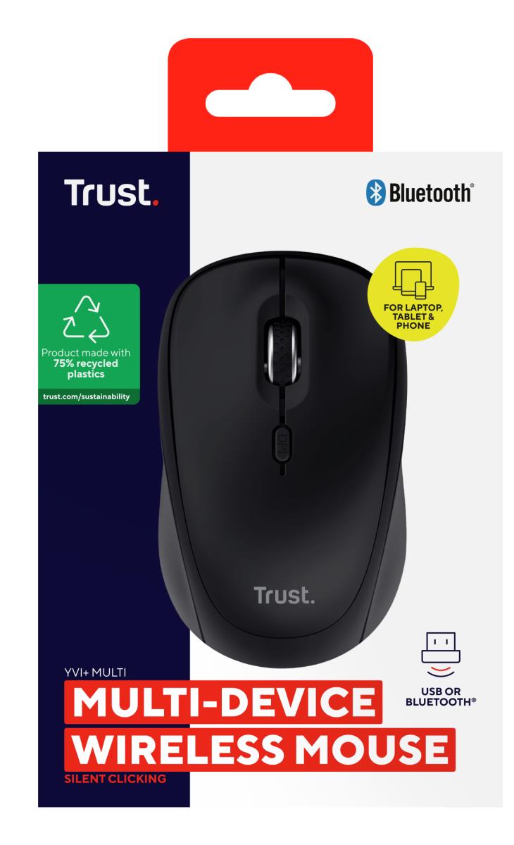 Trust Yvi+ Multi-Device უსადენო, შავი