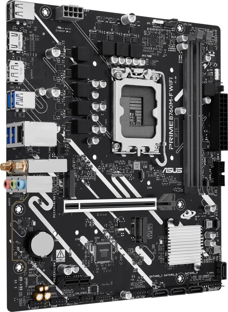 ASUS PRIME B760M-F WIFI, LGA1700, DDR5, mATX