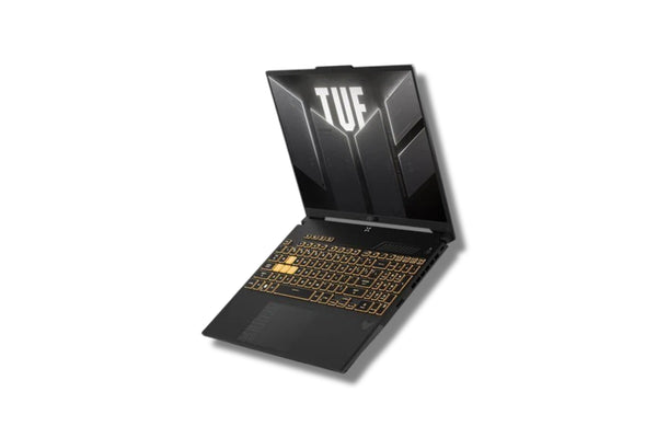 ASUS TUF Gaming F16 laptop with Core i7, 16GB RAM, 512GB SSD, 16-inch FHD+ display, RTX 4050 graphics, in black color