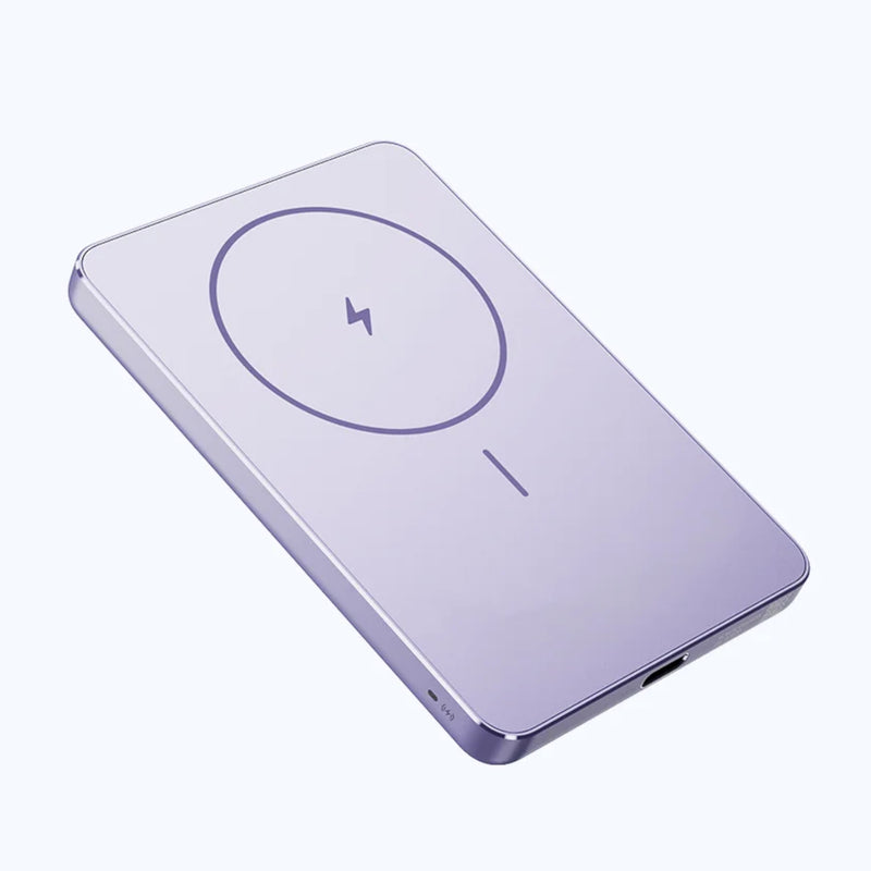 პორტატული დამტენი - Xiaomi Super Slim Magnetic Power Bank 5000 Purple