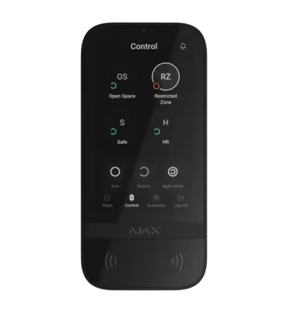 Ajax KeyPad Touchscreen Jeweller — კლავიატურა