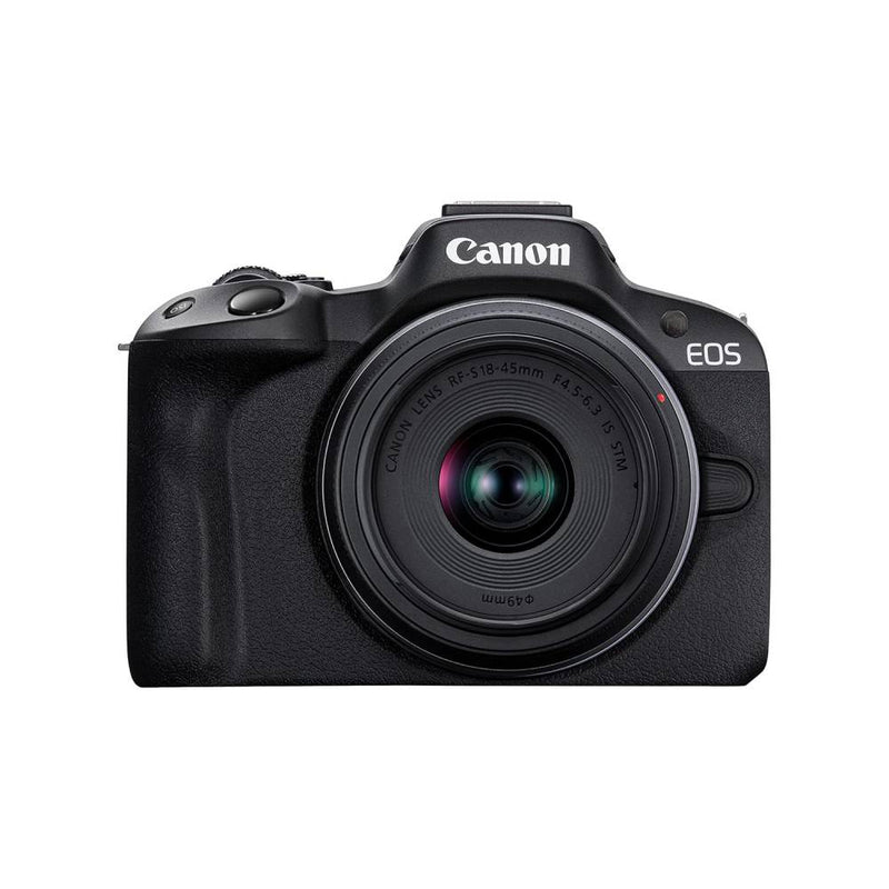Canon EOS R50 + RF-S 18-45mm, შავი