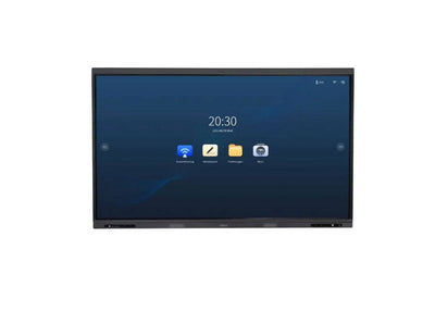 75-inch Dahua DHI-LPH75-ST420 interactive display board showing a sleek, modern touchscreen interface with vibrant visuals.
