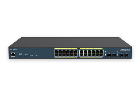ქსელის სვიჩი - EnGenius EWS1200-28TFP, 24×GbE PoE+ 410W + 4×SFP