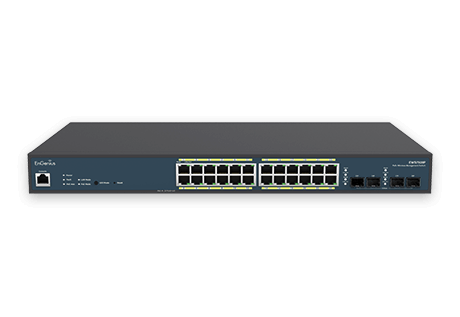 ქსელის სვიჩი - EnGenius EWS7928P, 24×GbE PoE+ 185W + 4×SFP