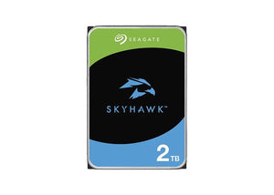 Seagate 2TB internal hard drive (HDD) with solid disk design, model ST2000VX016, shown in a close-up image.