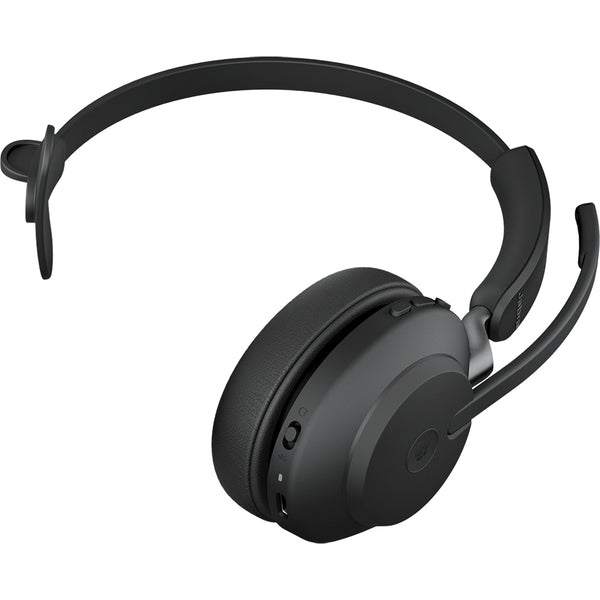 უსადენო ყურსასმენი - Jabra Evolve2 65, Link380a, MS Mono, შავი