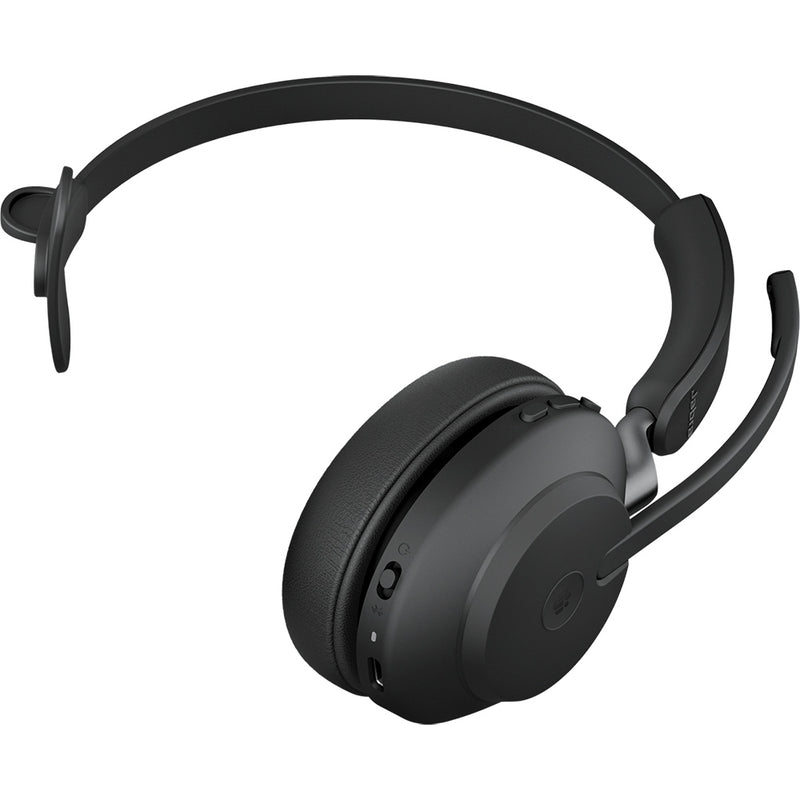 უსადენო ყურსასმენი - Jabra Evolve2 65, Link380a, MS Mono, შავი