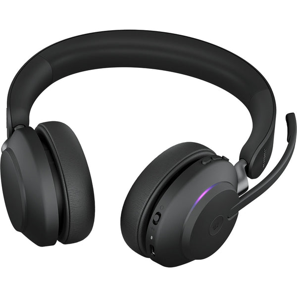 უსადენო ყურსასმენი - Jabra Evolve2 65, Link380a, MS Stereo, შავი