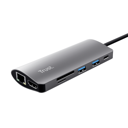 ბარათის წამკითხველი - Trust DALYX 7-IN-1 USB-C ADAPTER