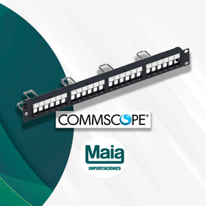 პაჩ-პანელი - CommScope AMP 24×RJ45 UTP/STP, ღია ტიპის