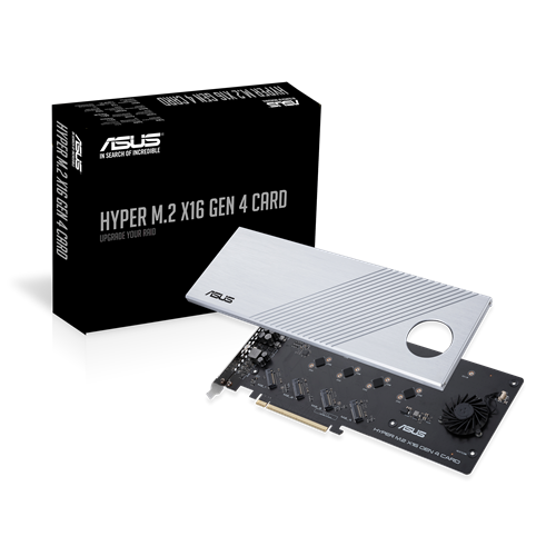 ASUS Hyper M.2 X16 Gen 4, PCIe 4.0 x16