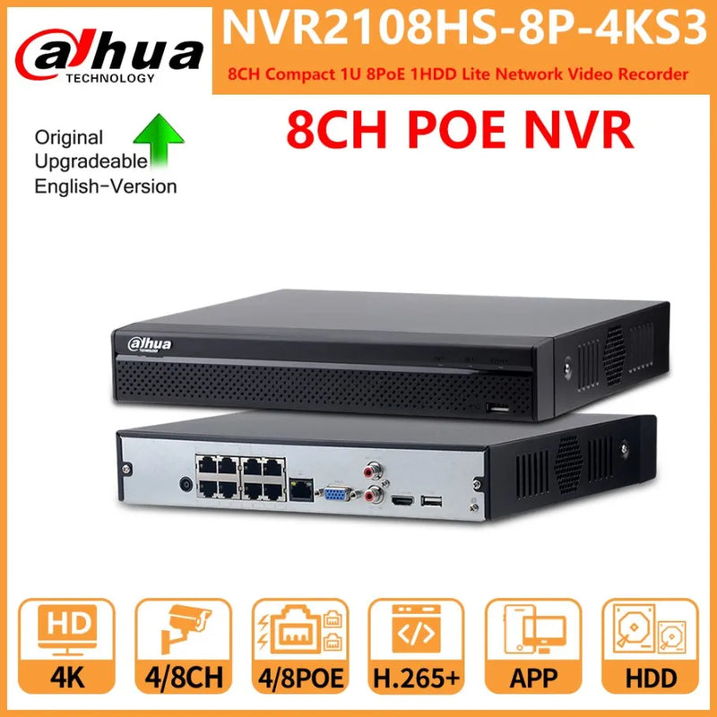 Dahua NVR2108HS-8P-4KS3 NVR